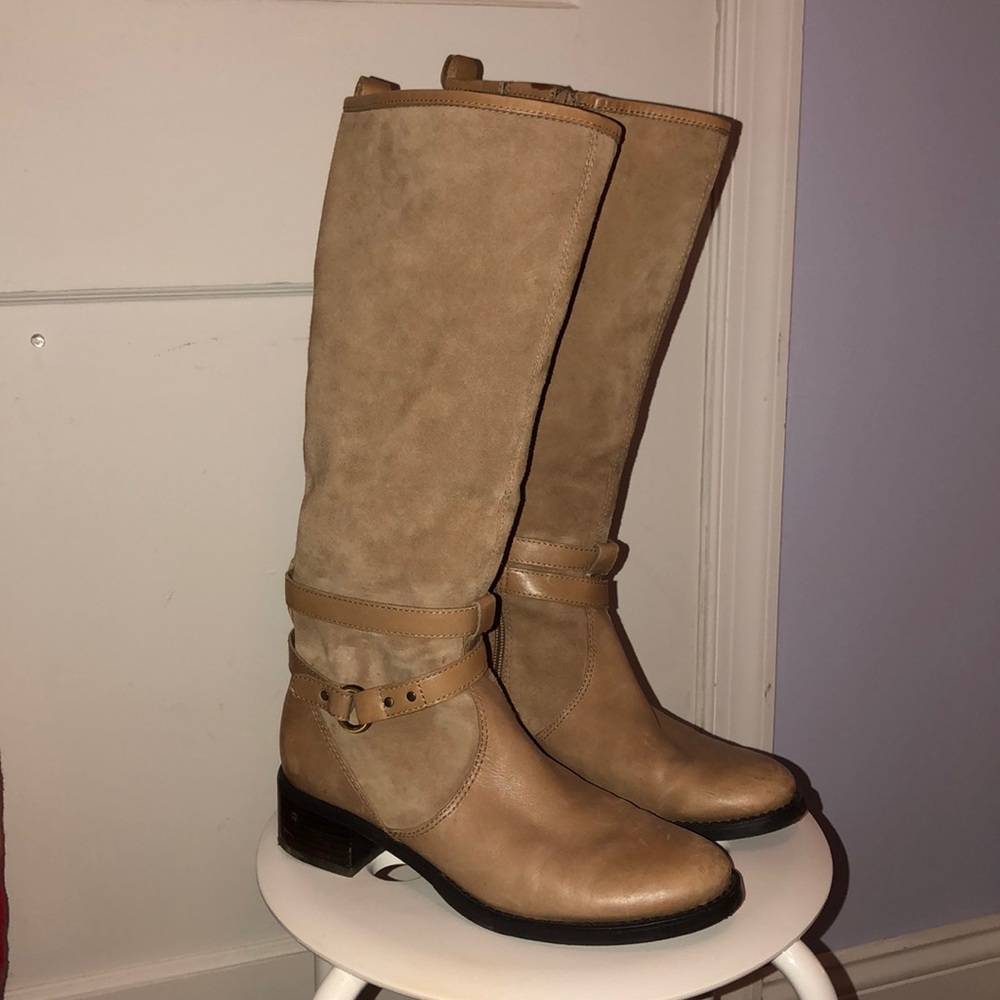 Etienne Aigner Tan Tall Boots